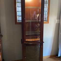 Two Door Lighted Hutch 