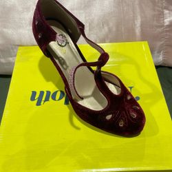Burgundy Heels