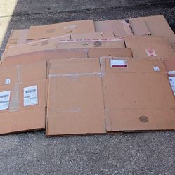 17 Brown Cardboard Boxes Moving Storage Large Bins 
