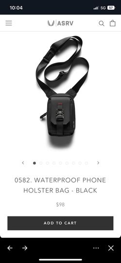 WATERPROOF PHONE HOLSTER BAG - BLACK