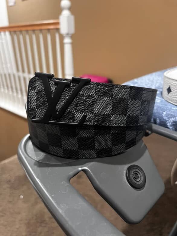 Louis Vuitton Reversible Men's Belt - Graphite | Authentic & Stylish