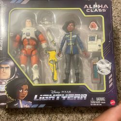 Disney Pixar Lightyear 2022 Alpha Class Buzz & Alisha Hawthorne 2 Pack Toys