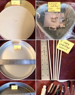 Baking pans and tools
