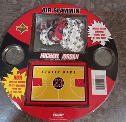 Vintage Michael Jordan "Air Slammin" pogs an 2 limited edition slammer + bonus