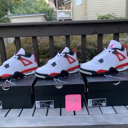 Jordan 4 red cement size 7 7.5 & 11.5 