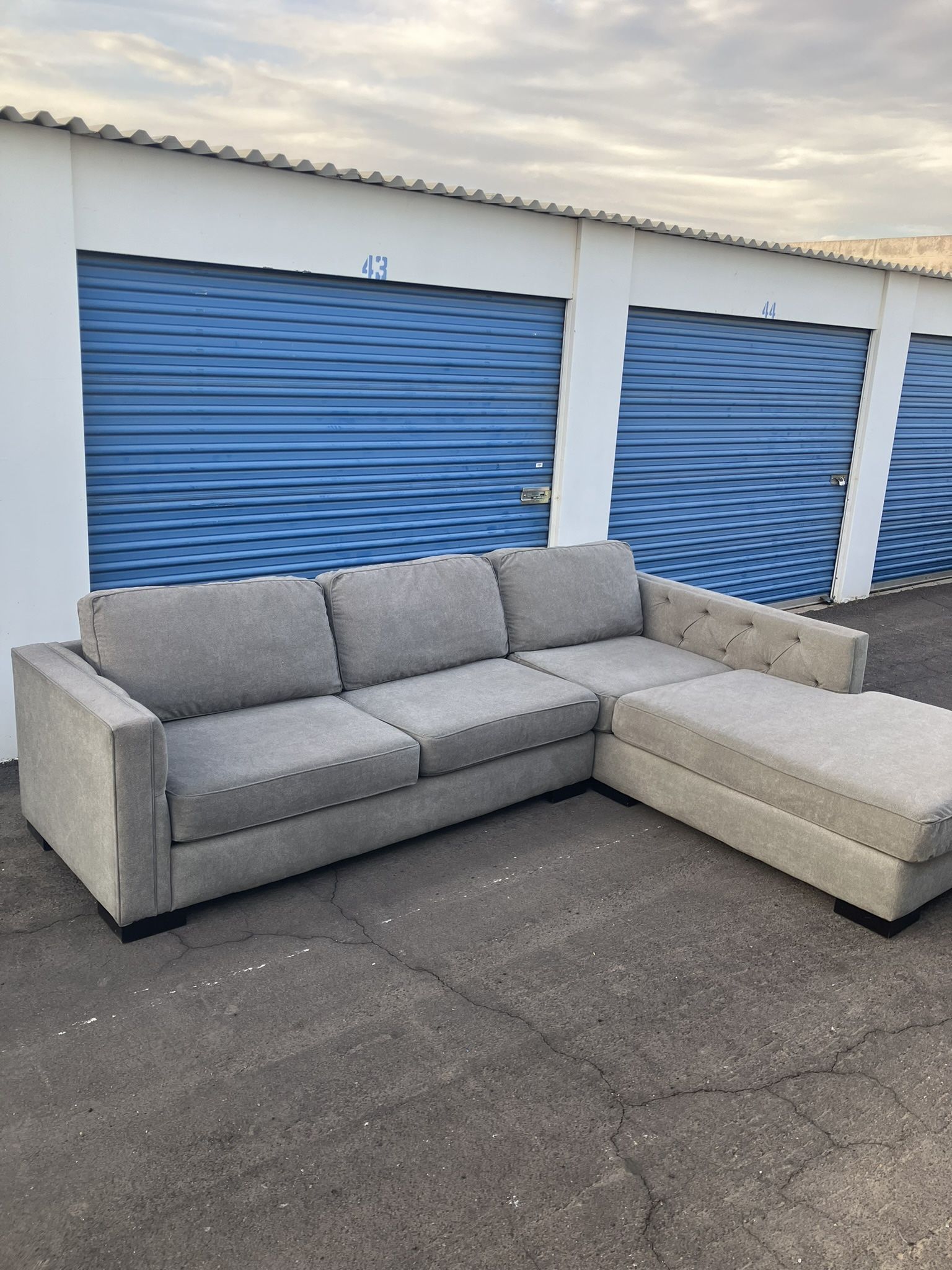 Delivery ~ Huge Gray Sectional Sofa
