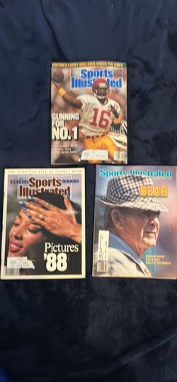 Vintage Sports Illustrated Magazine Lot – USC Rodney Peete, Bear Bryant + 1988