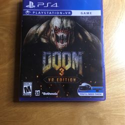 Doom 3 VR Sealed For PS4