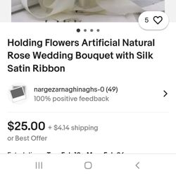 Beautiful Silk Bouquet Of Flowers And Boutonniere.