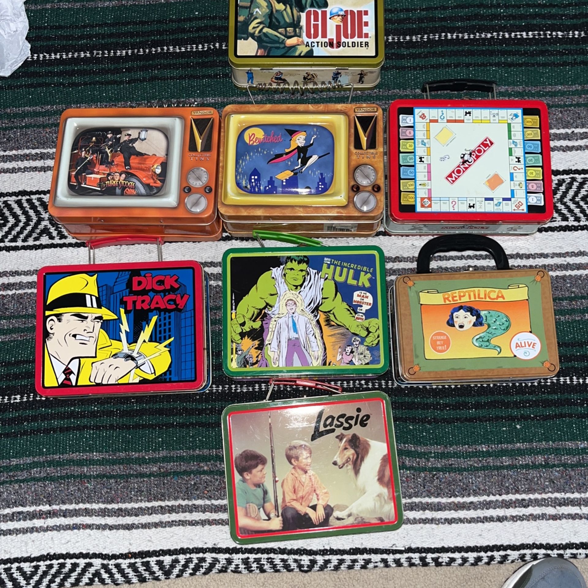 Retro Lunch Box Collection, 1990s, Marvel, Bewitched, 3 Stooges And More!