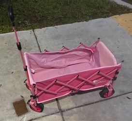 Pink Collapsible Utility Wagon