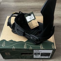 Brand New Nitro Team Ultra Black Snowboard Bindings Size L 836506-001 All Mountain