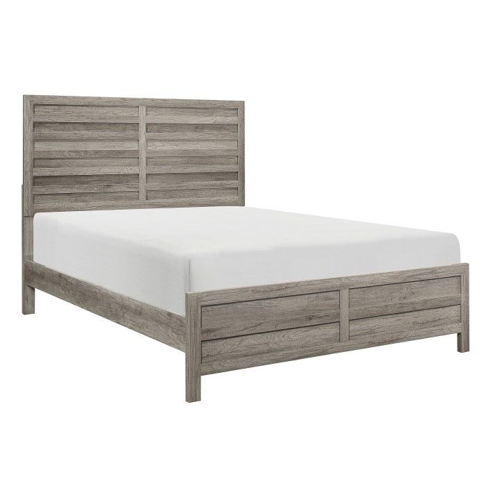 FARMHOUSE WEATHERED GRAY FRAME CAMA