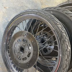 2000 Harley dyna wide glide wheel set