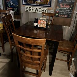 Bar Height Table And 4 Chairs