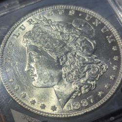 Bu 1887 Morgan Silver Dollar