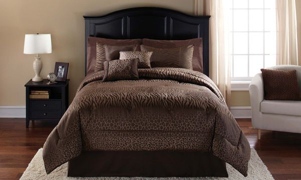 Safari animal print bedding full/queen