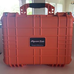 APACHE 3800 Weatherproof Protective Case, Large, Orange - Item 56766