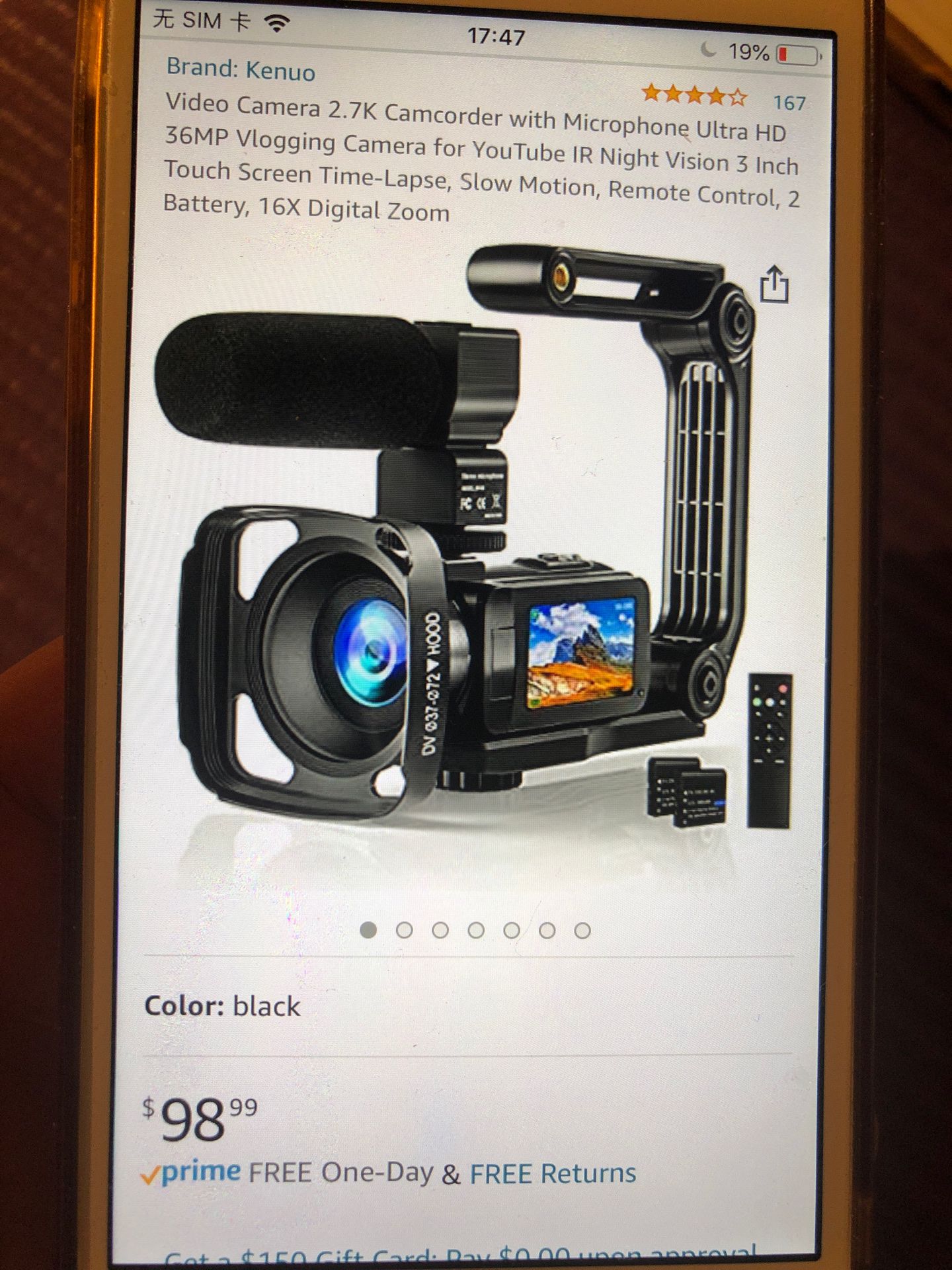 🔥best offer Video camera 2.7k camcorder with microphone