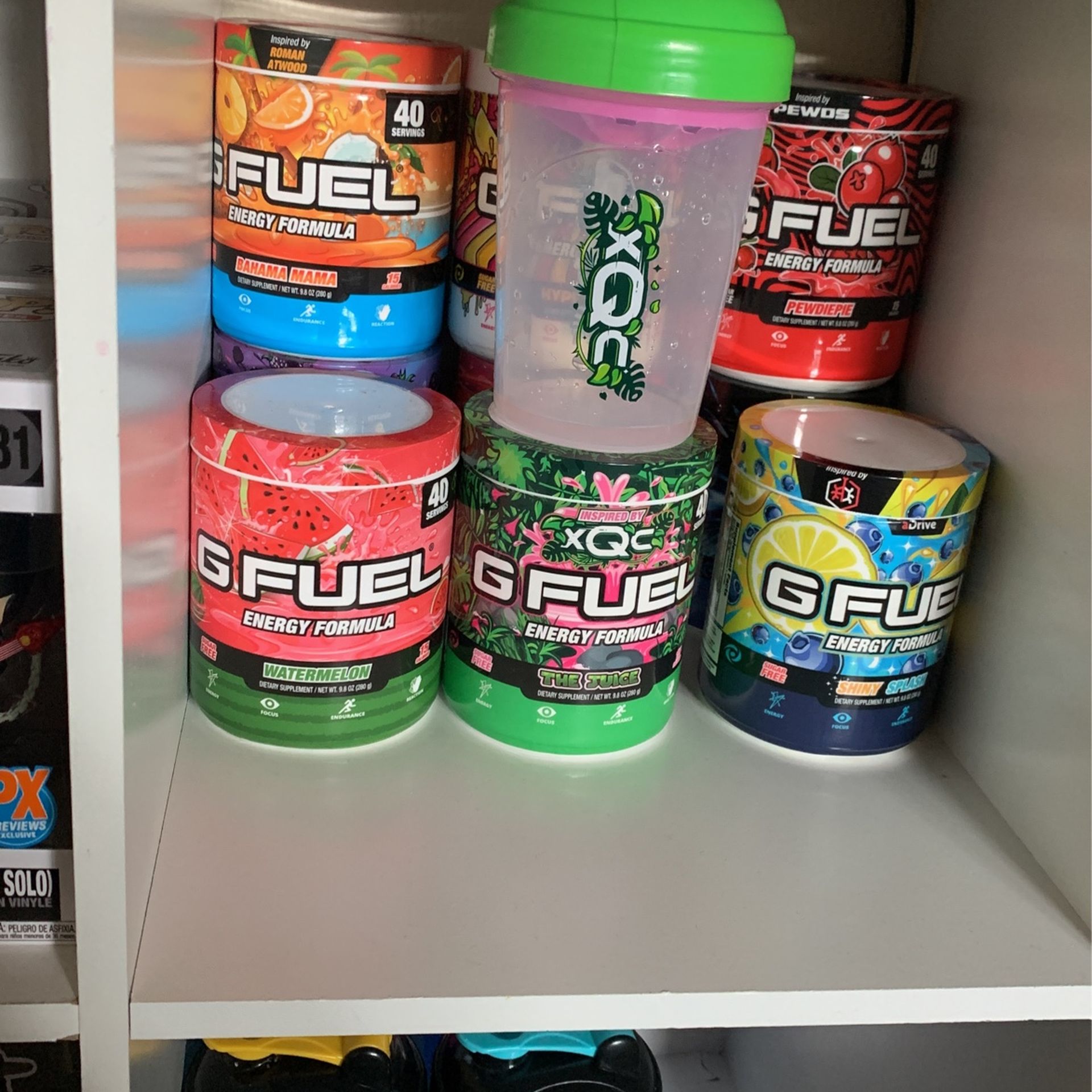 Gfuel Tubs And Shakers