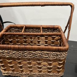 Utensil Wicker Basket