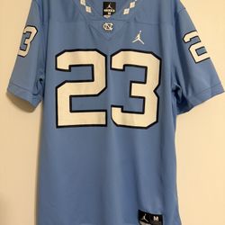 Jordan UNC Tar Heels #23 Football Jersey Men’s M Carolina Blue Jumpman Dri-FIT