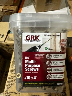 GRK Fasteners R4 #10x4" Multi-Purpose Screws 150-Pack sealed brand new pay 30 vs 40