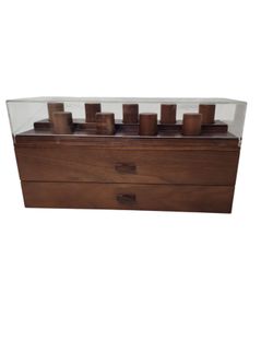 Holme & Hadfield Legacy Watch Display Case Walnut, watch display for 17 pieces