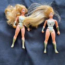 Two 1984 Shera Vintage  Figures 