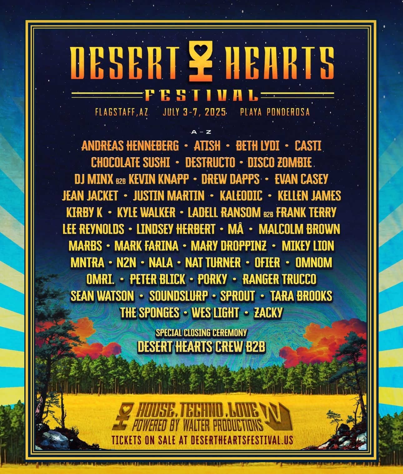 Desert Hearts Festival July 3-7 2025 (2 tickets & Camping pass)