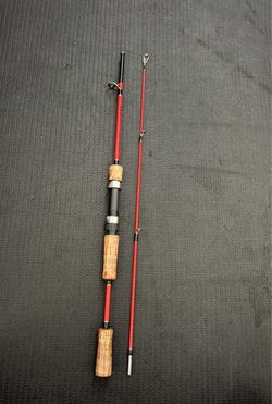 Sougayilang 2 Piece 1.2m Fishing Rod Blanks Wooden Handle Portable Spinning Pole