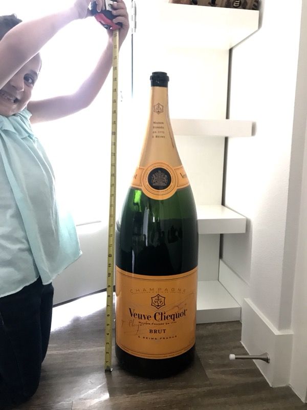 15L Veuve Clicquot Champagne Bottle EMPTY