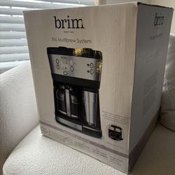 Brim - Triple Brew 12-Cup Coffee Maker - Stainless Steel/Black New