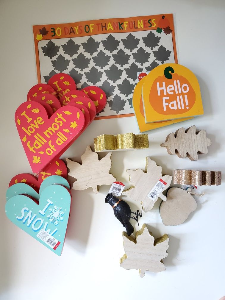 Bundle autumn decor gift grateful