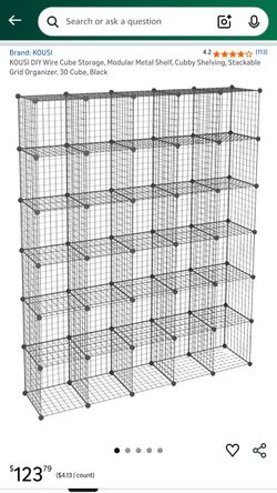 Wire Cubbies W/ Cubes