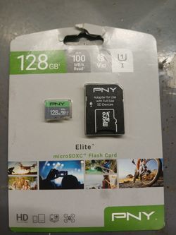 128GB PnY microsdxc flash card