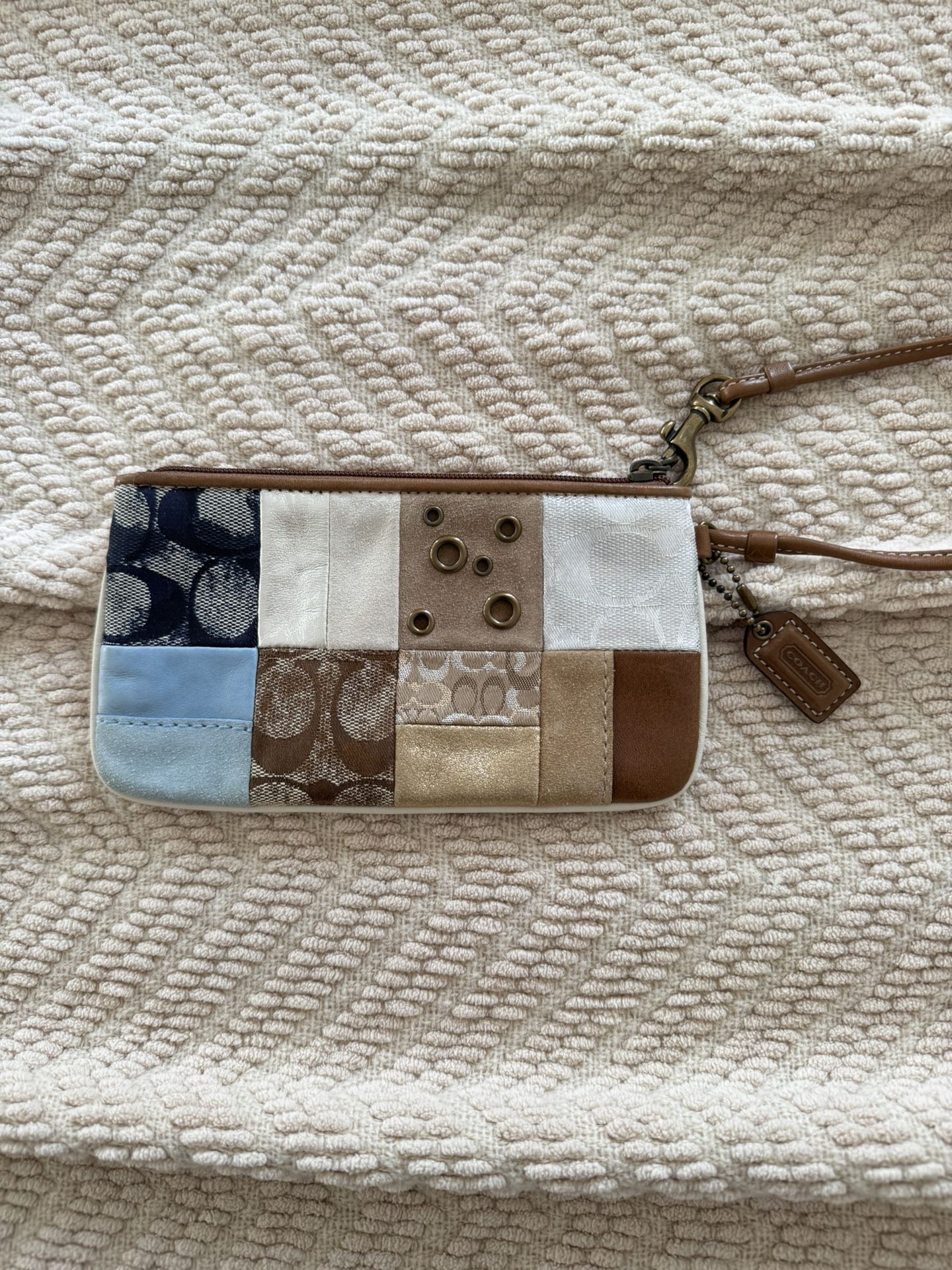 Coach Patchwork Wristlet – Authentic, Over $300 Retail, Only $80!