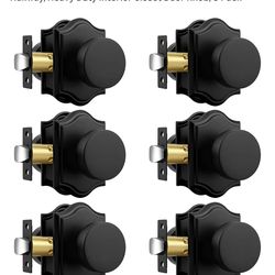 6pk Interior Passage Door Knobs