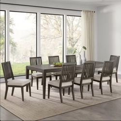 Reed 9-piece Dining Table Set