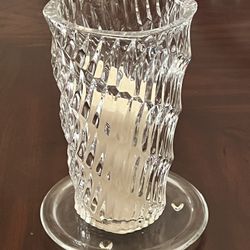 Vintage Lead Crystal Candle Shade