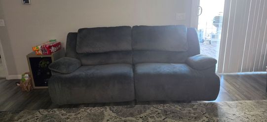 2 reclining love seats