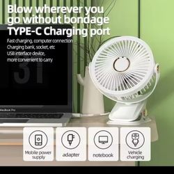 Portable /Home/ Emergency Fan With LED Light