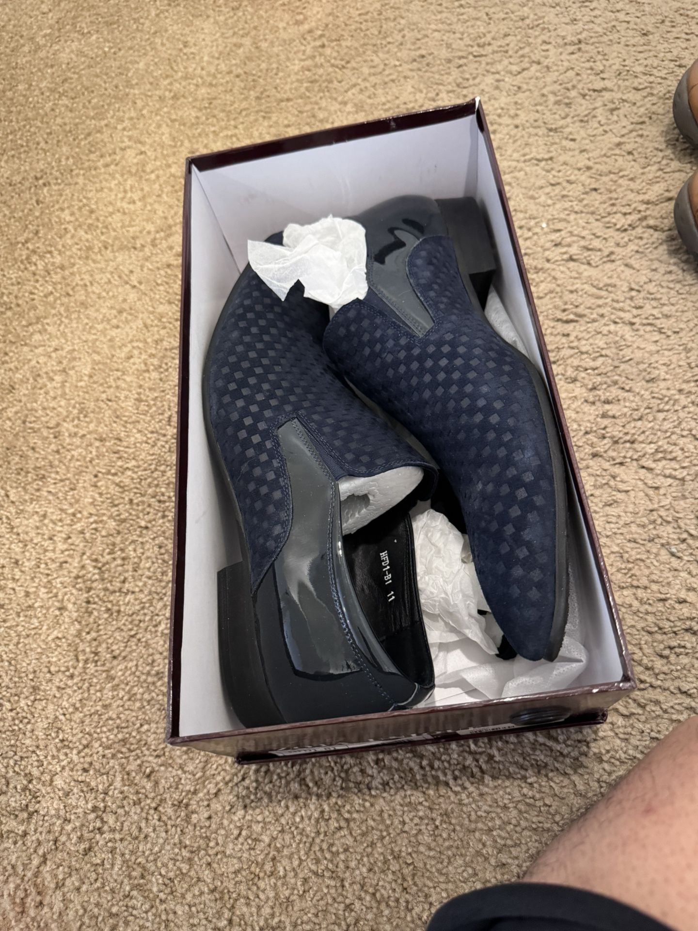 Zota Blue Suede Dress Shoes Sz11 $70obo