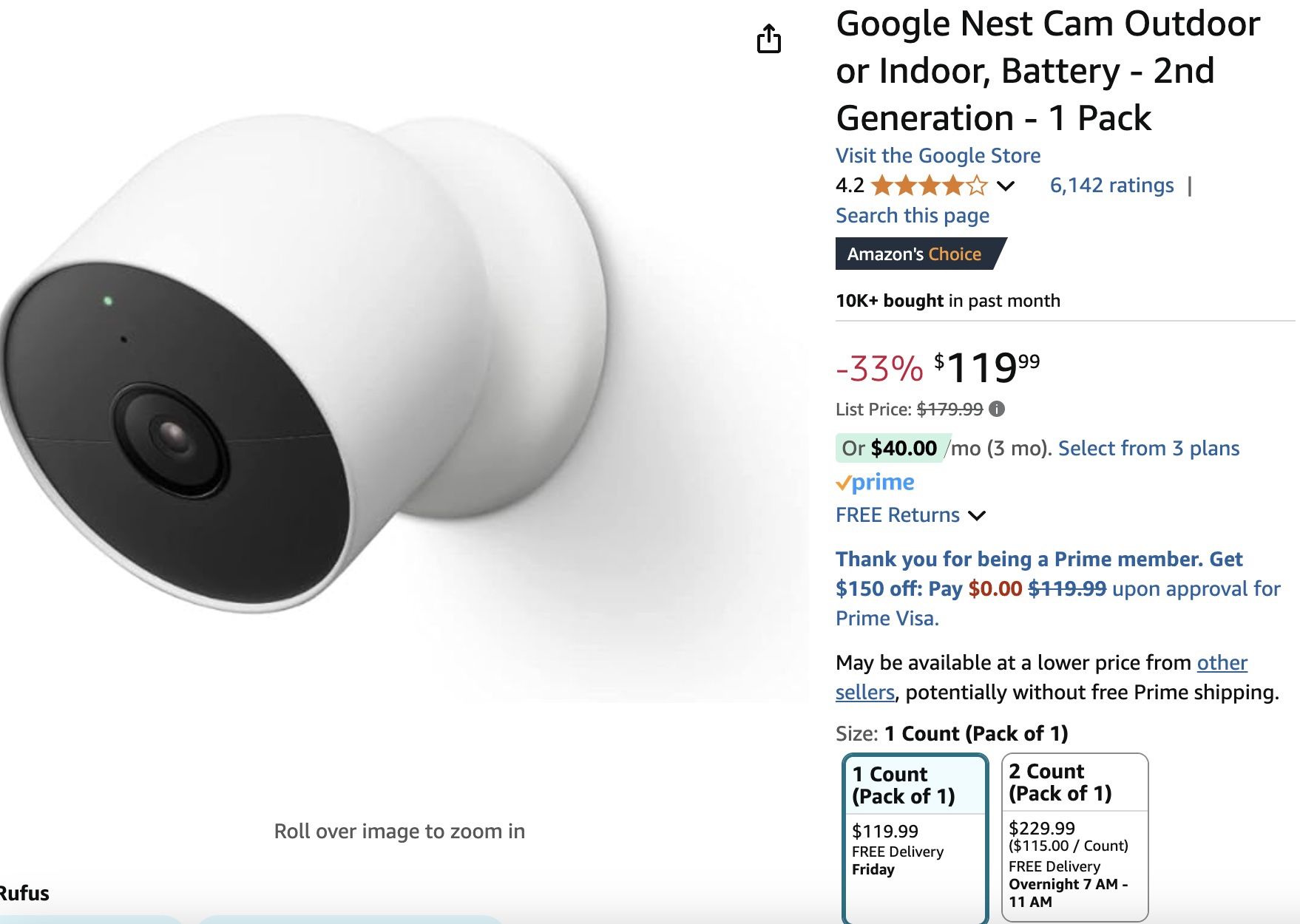 Nest Cameras Indoor & Outdoor