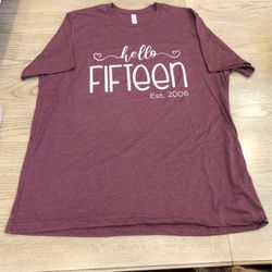 Brand New Teen T-Shirt “Hello Fifteen” est. 2006