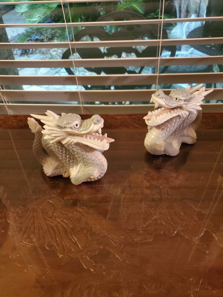 Ceramic Asian Dragons