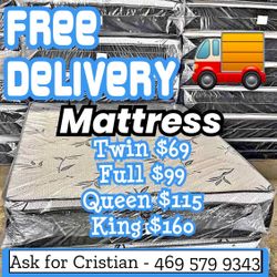 New Mattresses  Twin mattress Full mattress Queen mattress  King mattress  Colchones nuevos  Beds 