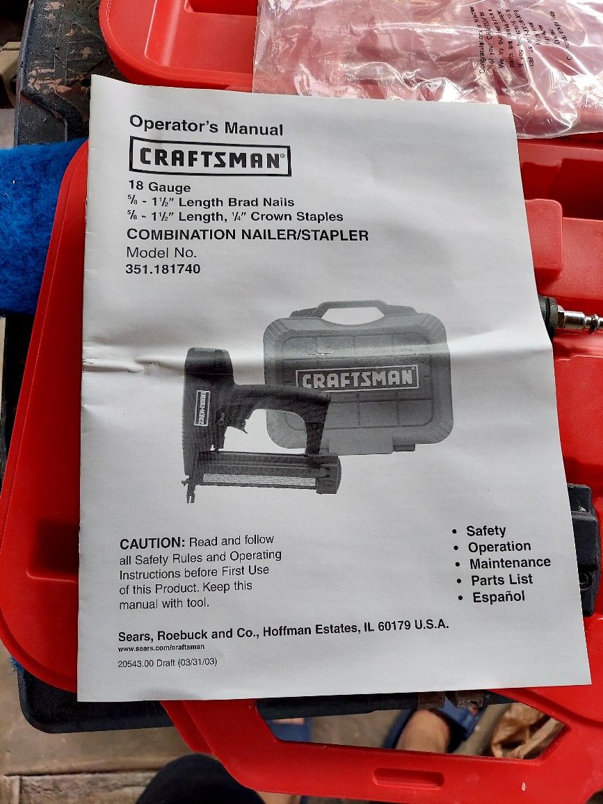 Nailer Staples Engrapadora Y Clavos