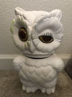 Vintage Owl Cookie Jar