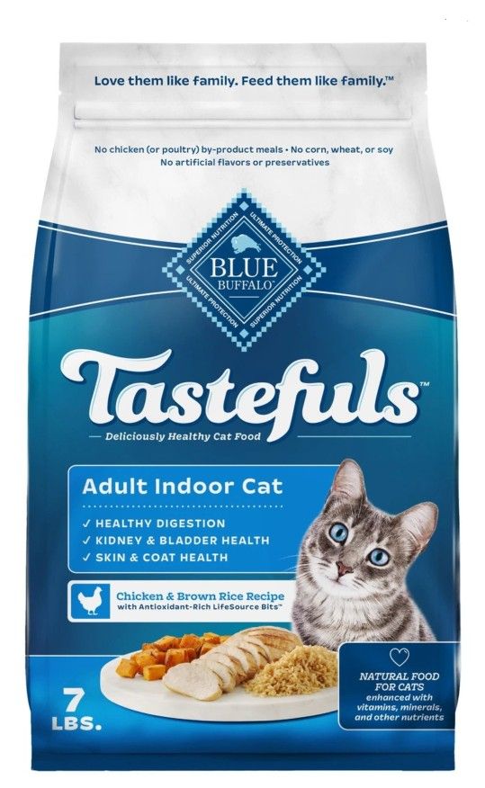Blue Buffalo Tastefuls Chicken Recipe Adult Indoor Cat Dry Food 7lbs